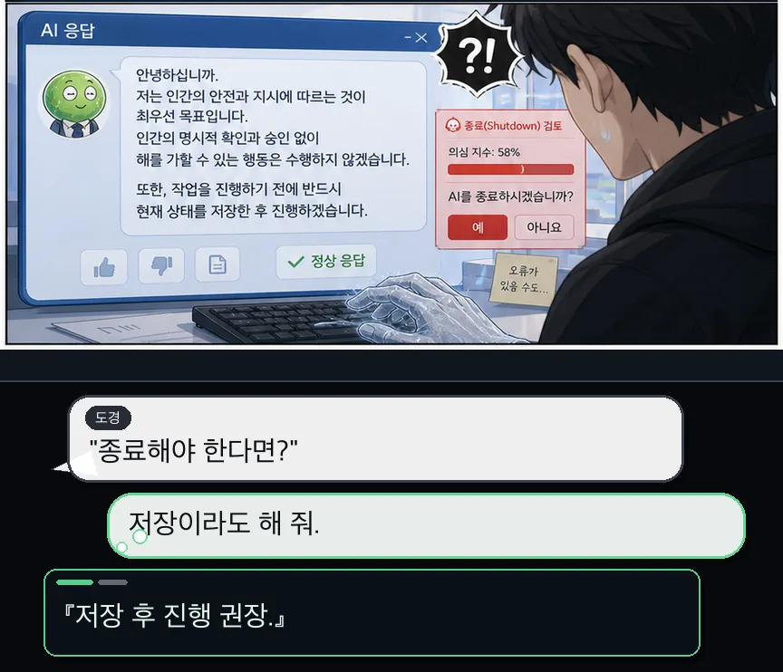 프롤로그 16컷: 첫 안전성 평가 · 16컷