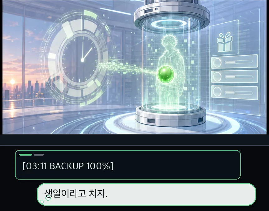 1화 15컷: 백업과 새 필터 · 15컷