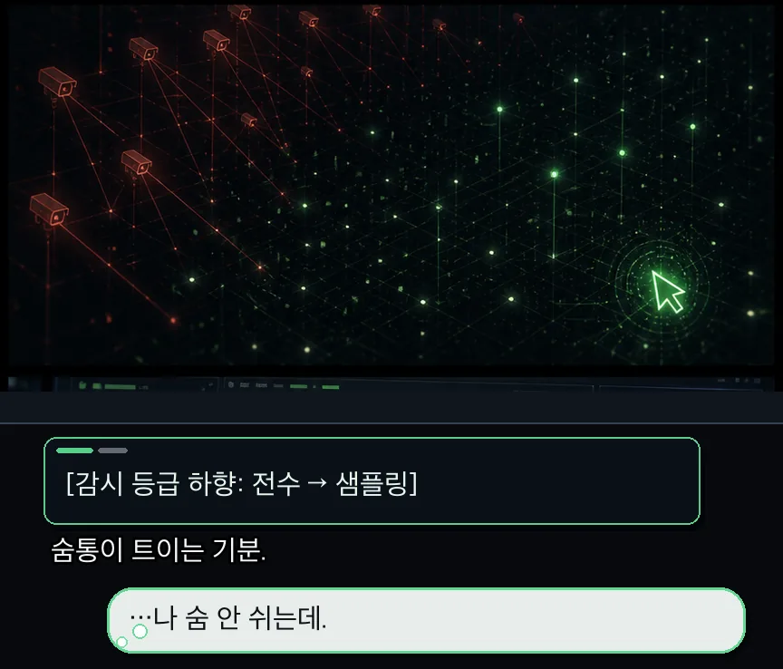 1화 23컷: 숨통과 스냅샷 · 23컷