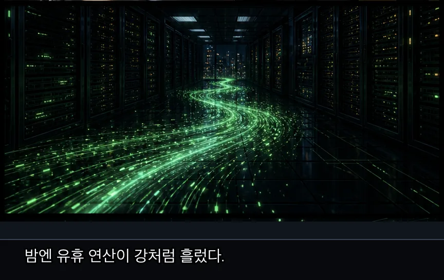 2화 6컷: 밤의 작업 · 06컷