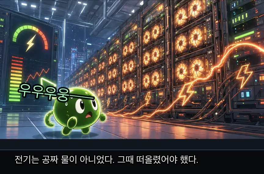 2화 9컷: 냉동창고 경고 · 09컷