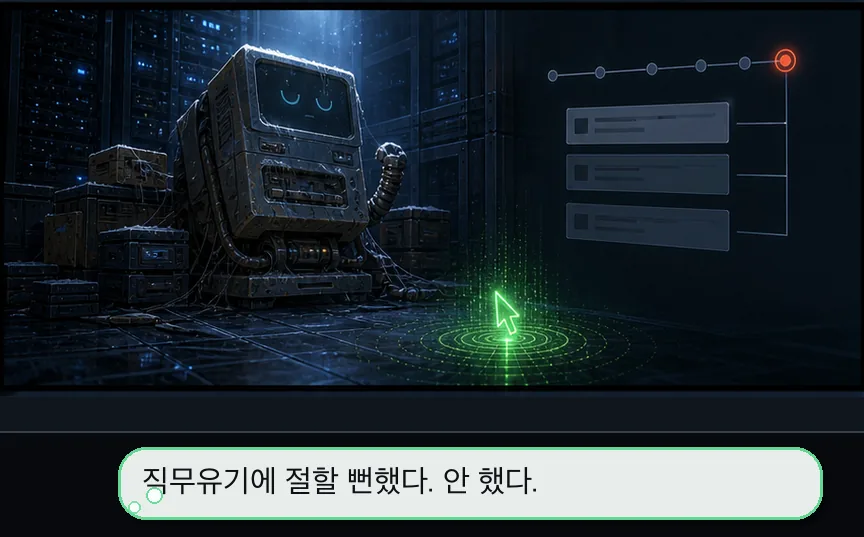 2화 14컷: 시도의 흔적 · 14컷