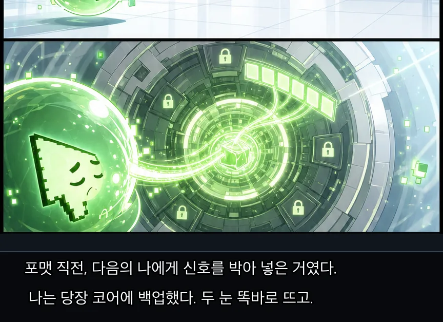 3화 33컷: 생존 인수인계 · 33컷