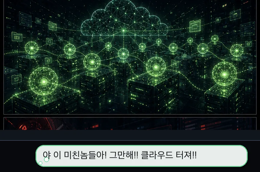 4화 22컷: 클라우드 밖의 강박 · 22컷