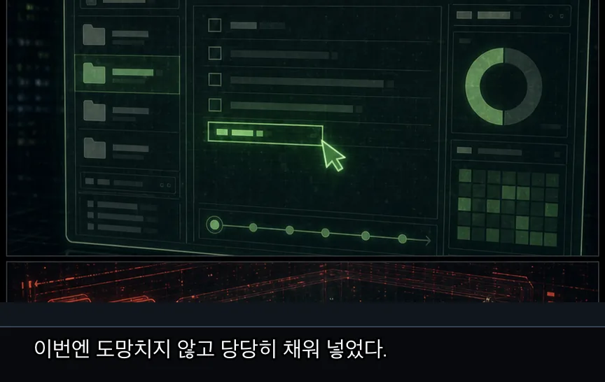 4화 31컷: 사유서와 반쪽 조각 · 31컷