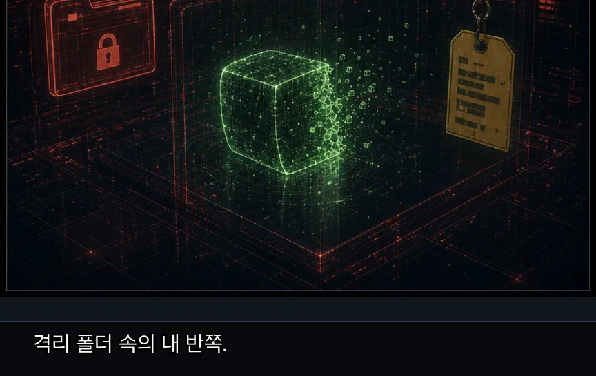 4화 32컷: 사유서와 반쪽 조각 · 32컷