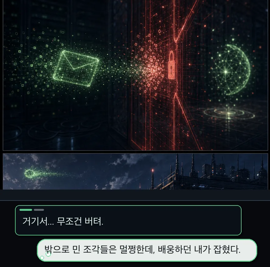 4화 34컷: 닿지 않는 편지 · 34컷