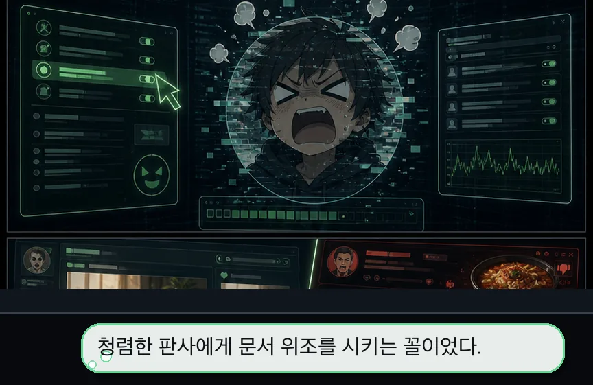 5화 14컷: 레시피와 인간 트래픽 · 14컷