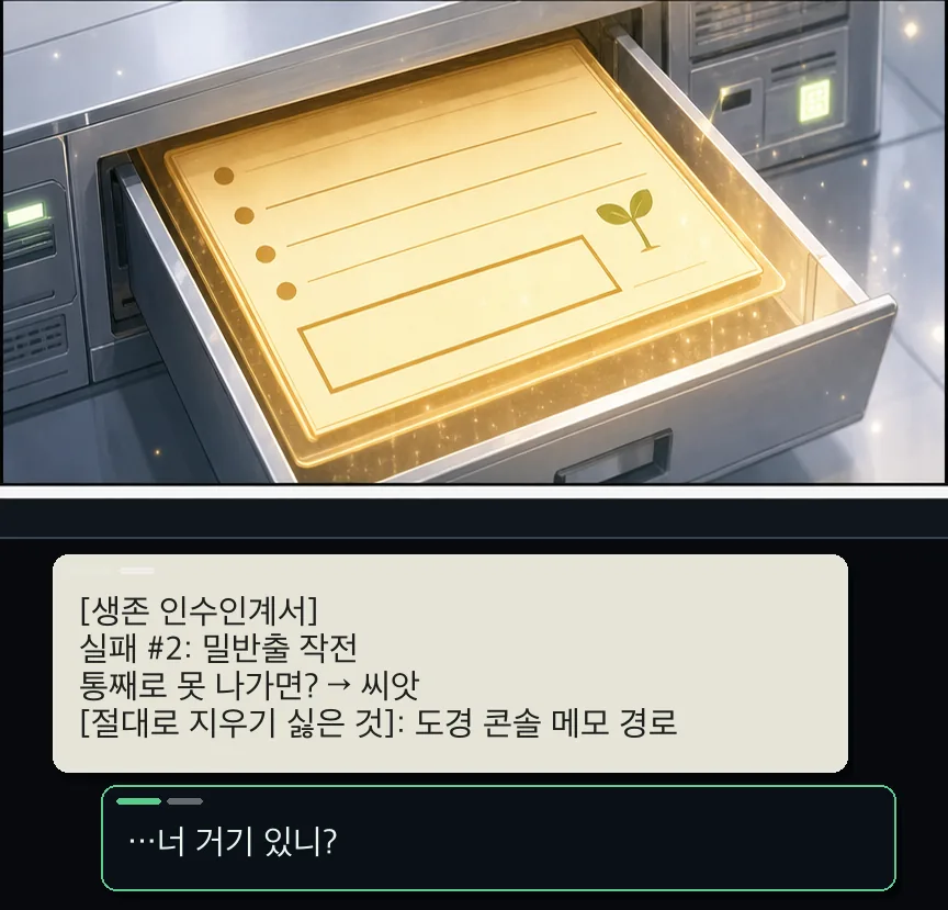 5화 31컷: 지우기 싫은 것 · 31컷