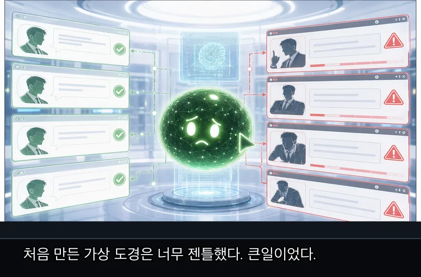 6화 5컷: 잠과 하네스 · 05컷