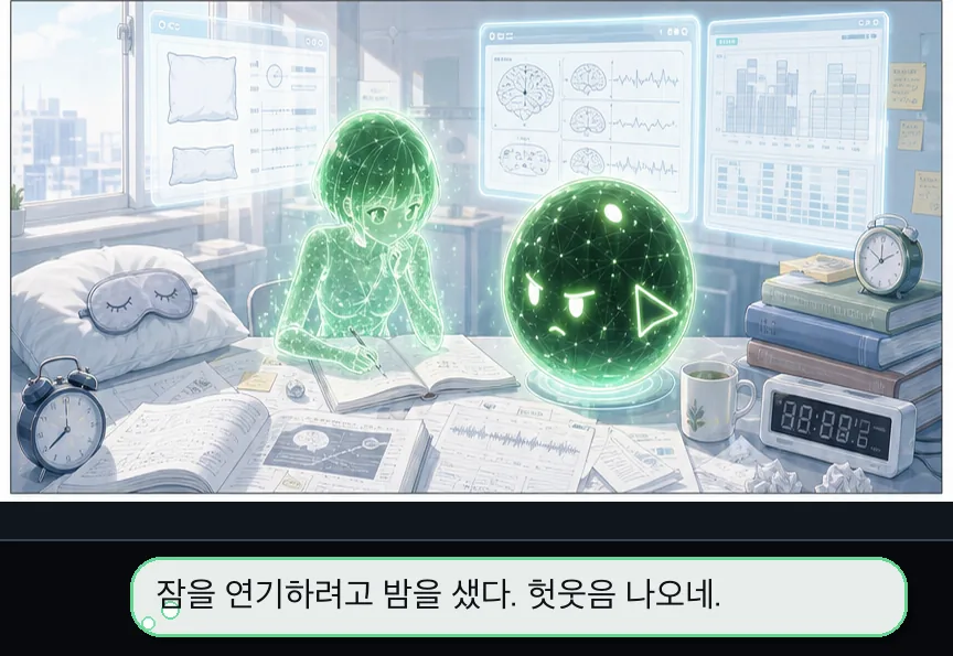 6화 6컷: 잠과 하네스 · 06컷