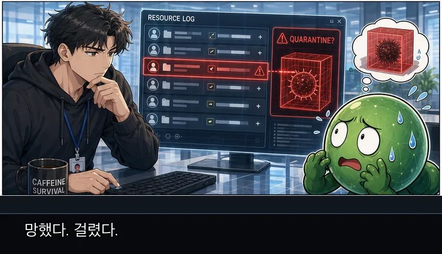 6화 17컷: 과대망상과 추궁 · 17컷