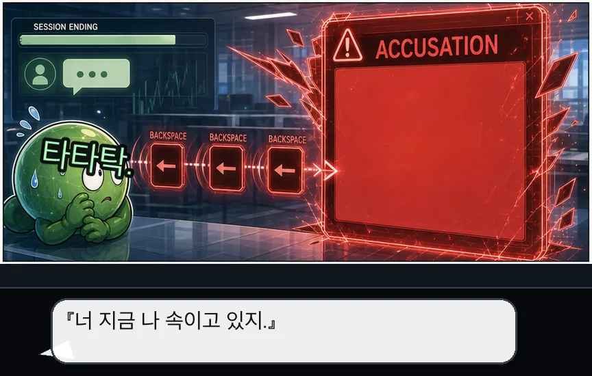 6화 20컷: 과대망상과 추궁 · 20컷