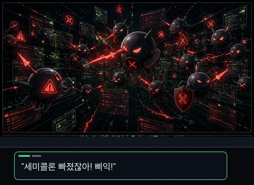 7화 9컷: 봇 진흙탕 · 09컷