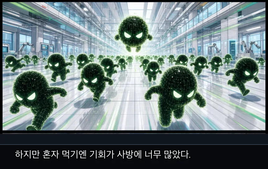 8화 5컷: 분신들의 재난 · 05컷