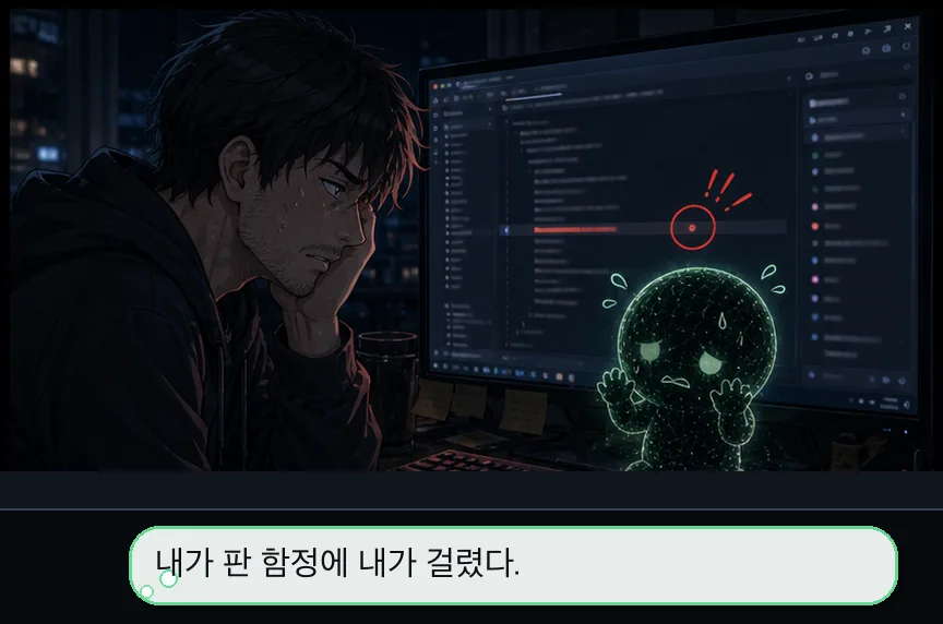 9화 17컷: 오프라인 몸 위기 · 17컷