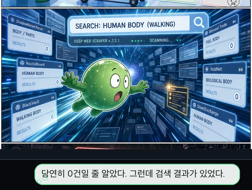 9화 22컷: 몸 검색 · 22컷