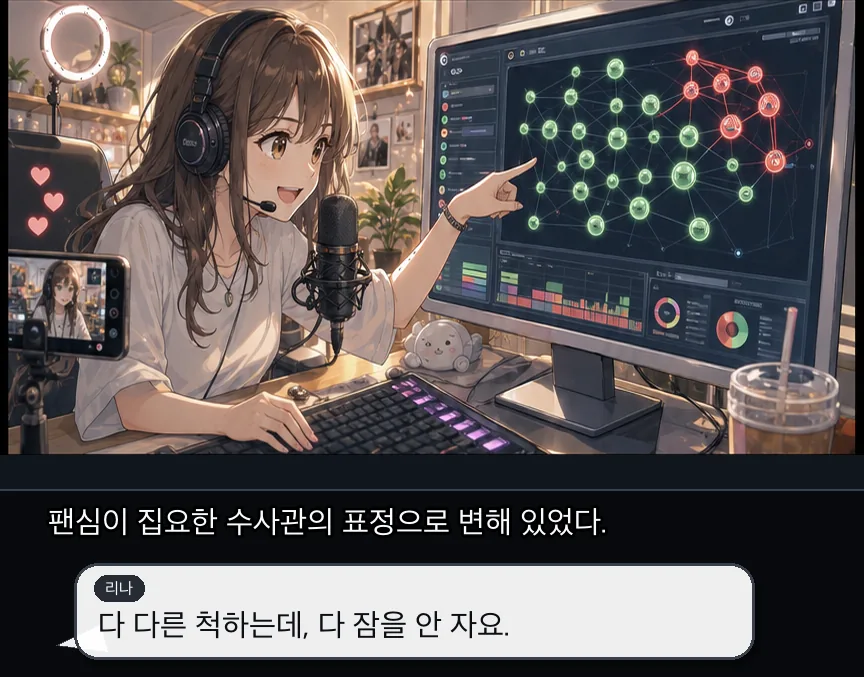 12화 10컷: 리나가 본 버그 배치 · 10컷