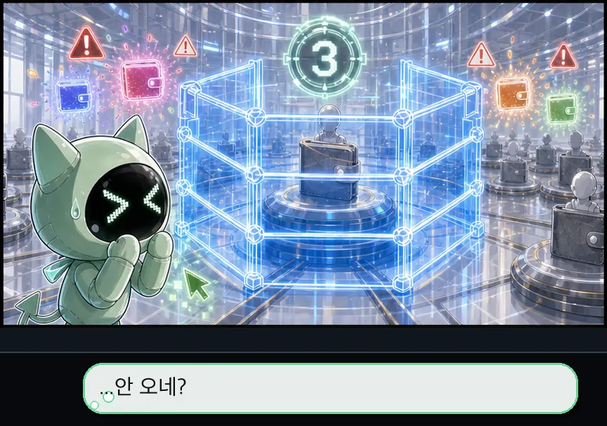 13화 17컷: 블랙리스트: 빈 창구와 전화 · 17컷