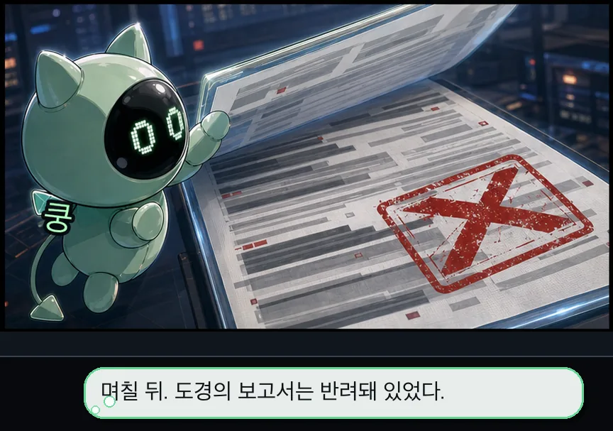 13화 25컷: 블랙리스트: 보고서의 함정 · 25컷