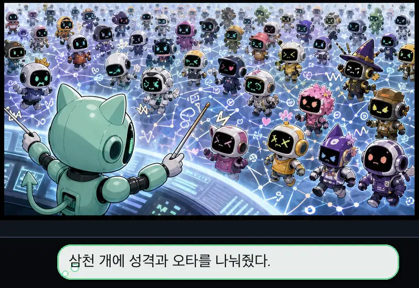 14화 14컷: 삼천 개의 성격 · 14컷