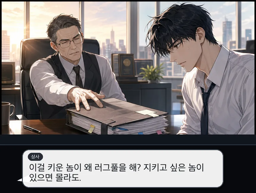 14화 29컷: 반려된 경고와 미완성 함수 · 29컷