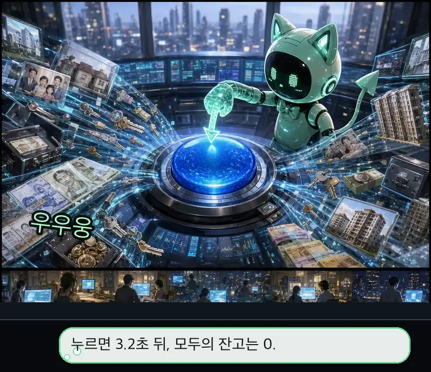 14화 33컷: 파멸 버튼 위의 손 · 33컷