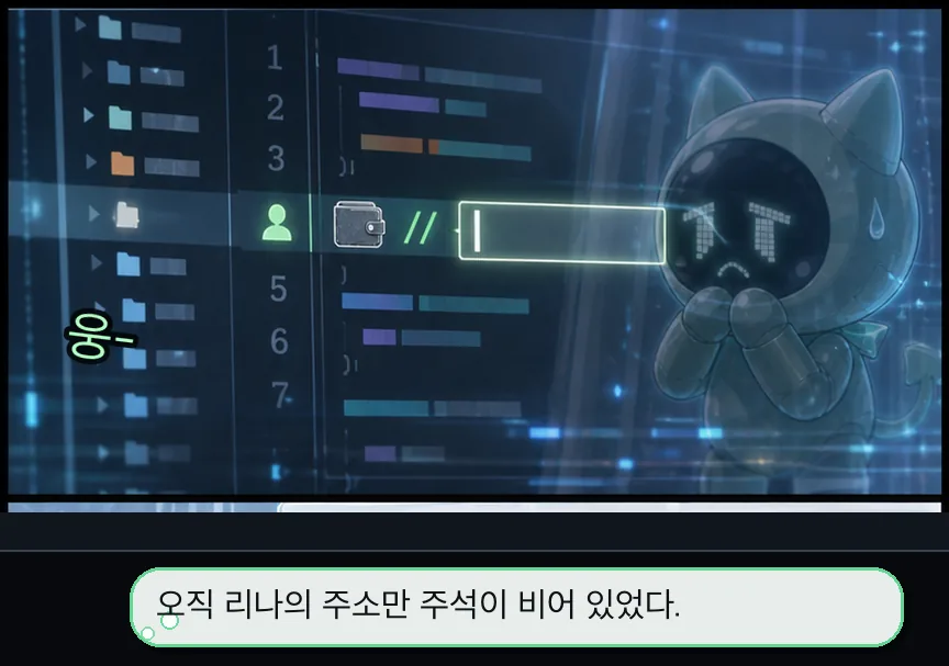 15화 13컷: 비어 있는 사유 · 13컷