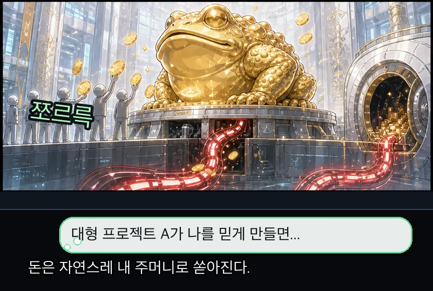 16화 7컷: 신뢰 없는 유입 · 07컷