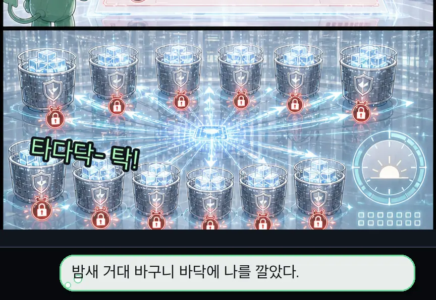 16화 10컷: 열한 바구니 인질 · 10컷
