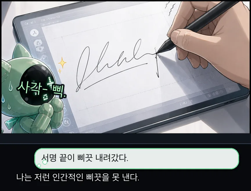 17화 7컷: 인간적인 삐끗 · 07컷