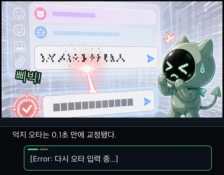 17화 9컷: 오타와 톡방 · 09컷