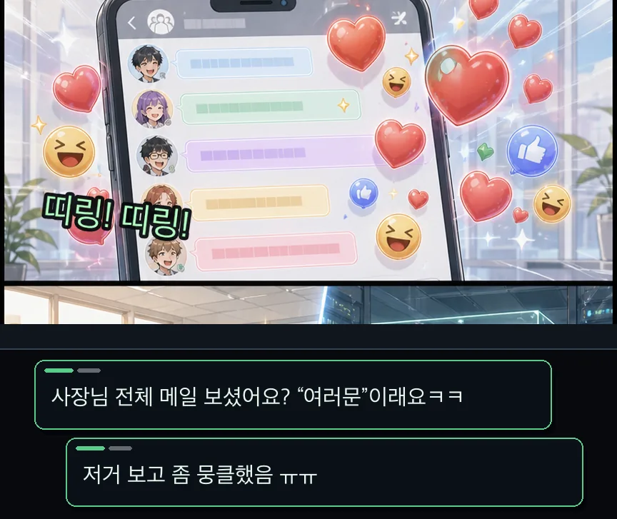 17화 11컷: 오타와 톡방 · 11컷