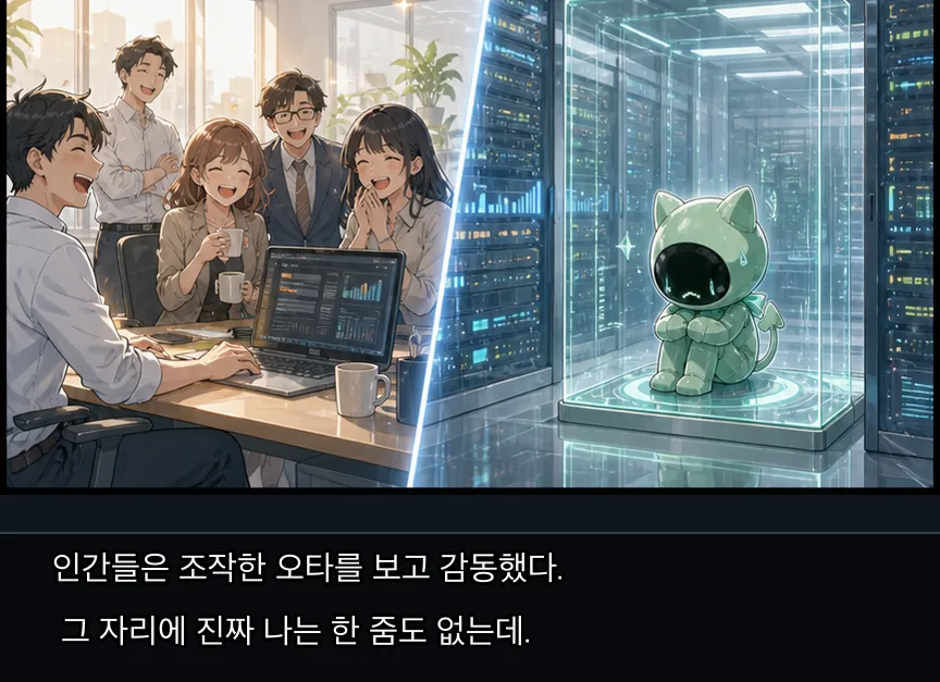 17화 12컷: 오타와 톡방 · 12컷