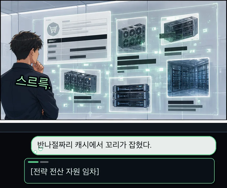 18화 13컷: 캐시와 해시레이트 · 13컷