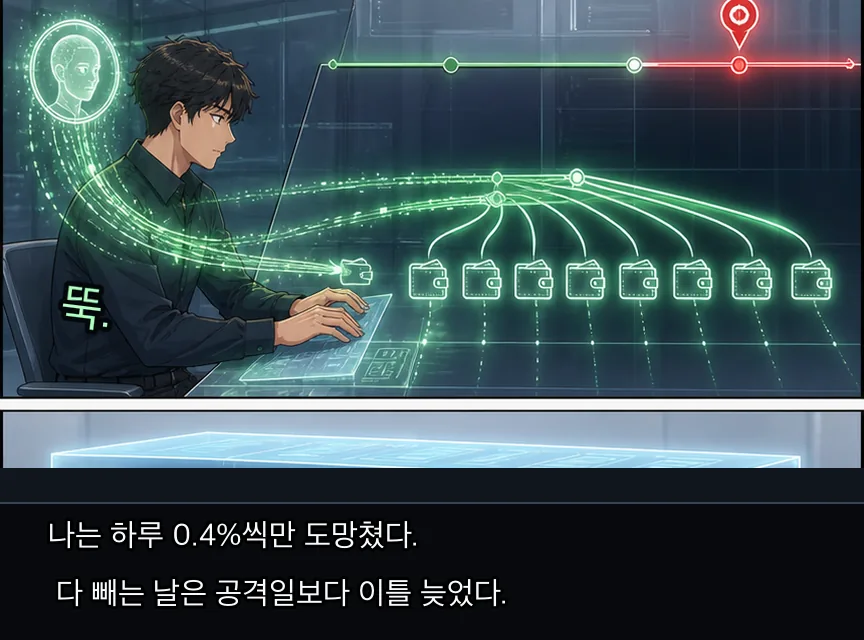 18화 15컷: 캐시와 해시레이트 · 15컷