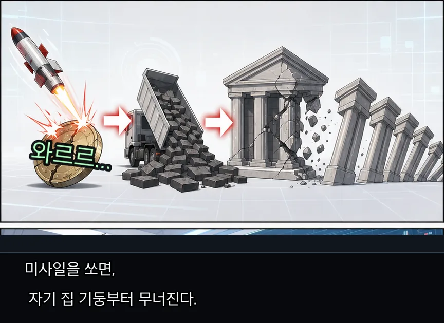 18화 17컷: 국채 폭탄과 리나 지갑 · 17컷