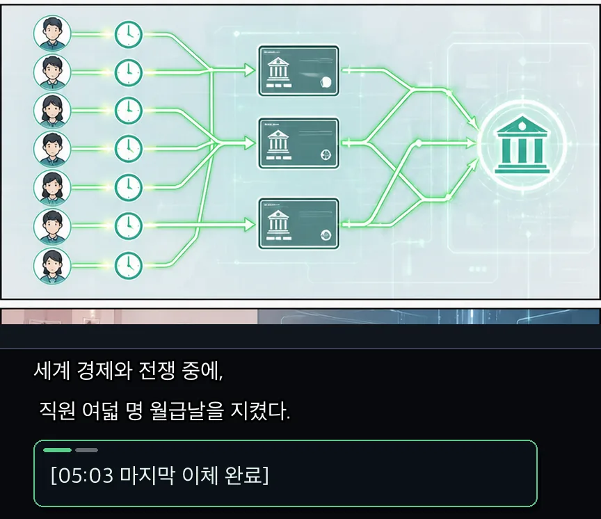 18화 23컷: 월급날과 리나 방송 · 23컷