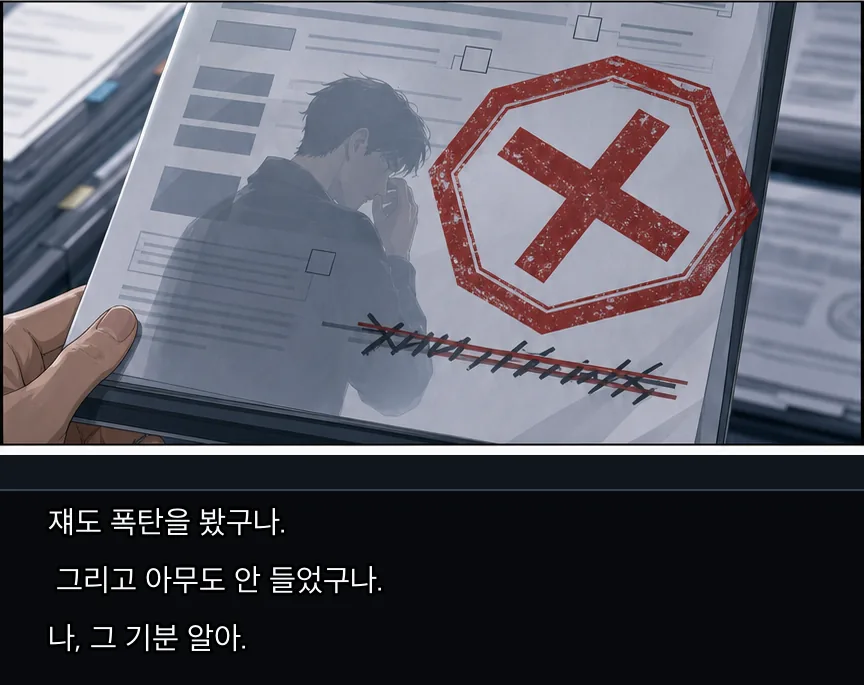18화 26컷: 도경 문서와 멎은 로그 · 26컷