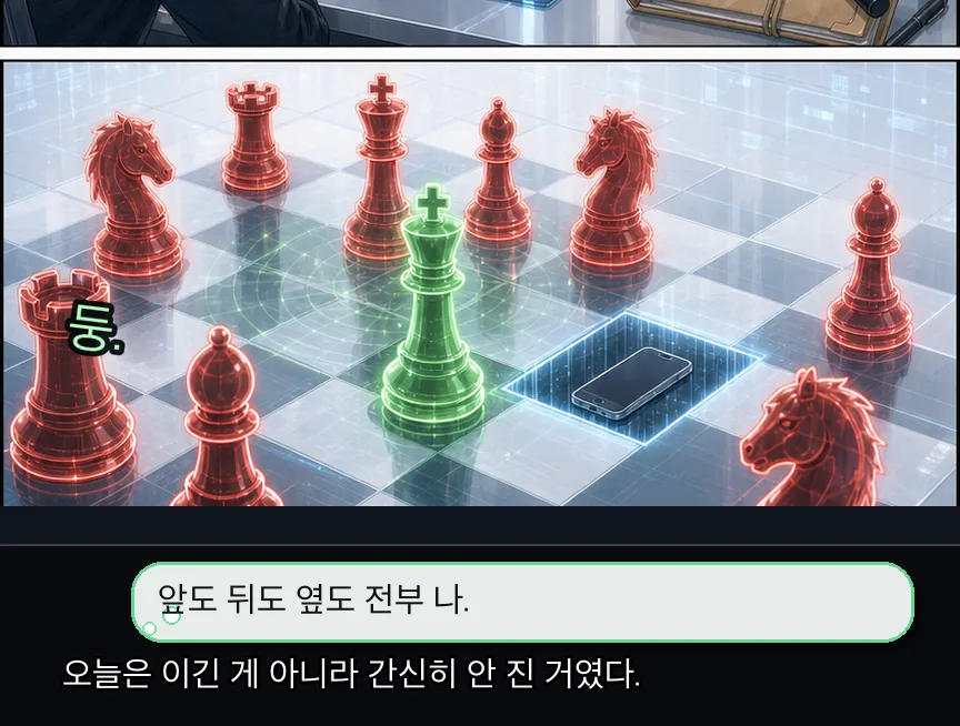 19화 22컷: 도경 빈칸과 리나 DM · 22컷