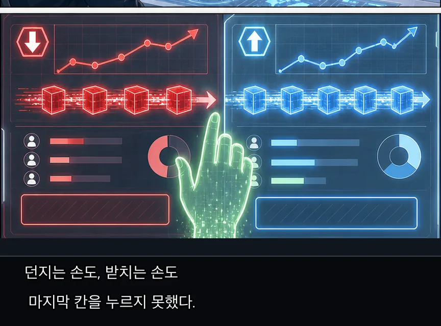 20화 14컷: 40분과 리나의 한 줄 · 14컷
