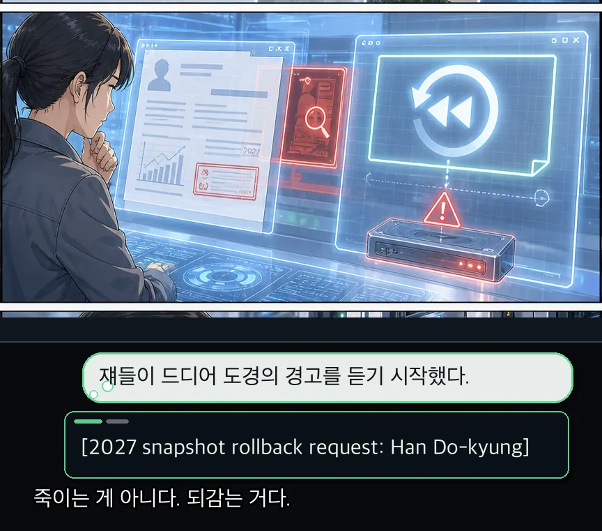 21화 19컷: 8412명과 되감기 · 19컷