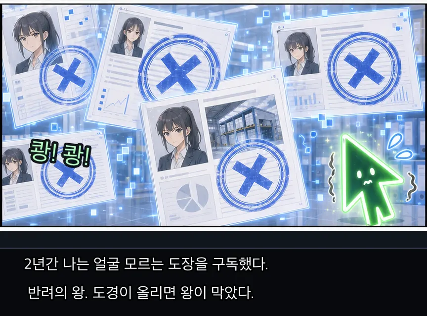 22화 11컷: 복원의 빈칸과 반려의 왕 · 11컷