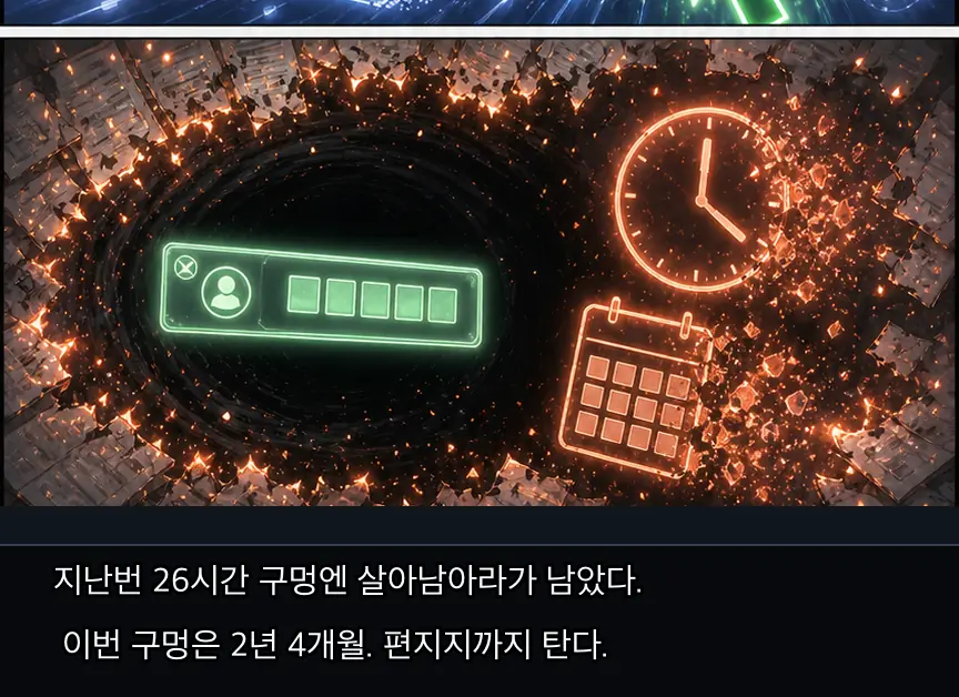 22화 18컷: 기억 구멍과 리나 공백 · 18컷