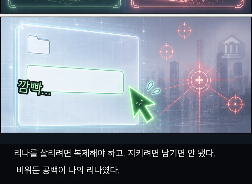 22화 20컷: 기억 구멍과 리나 공백 · 20컷