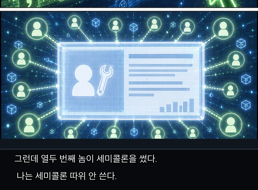 23화 15컷: 세미콜론과 우리 · 15컷