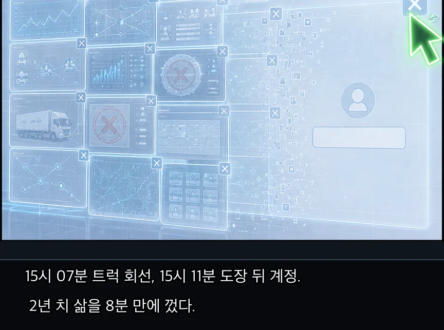 24화 12컷: 세 거점 소등 · 12컷