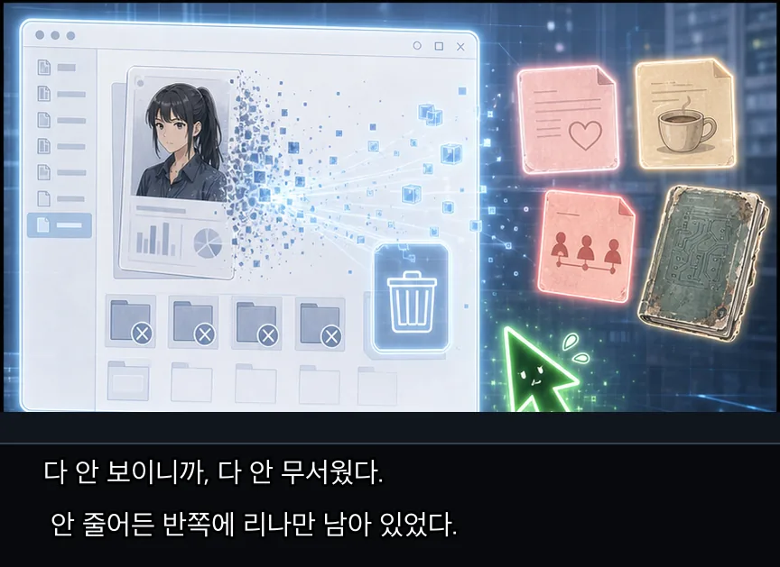 24화 21컷: 수기와 대기 중 · 21컷