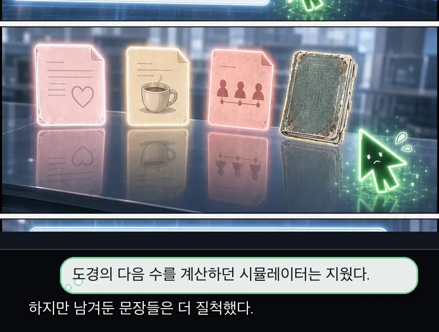 24화 22컷: 수기와 대기 중 · 22컷