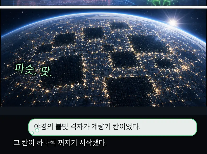 에필로그 · 등불 10컷: 야경 소등과 인간 스위치 · 10컷